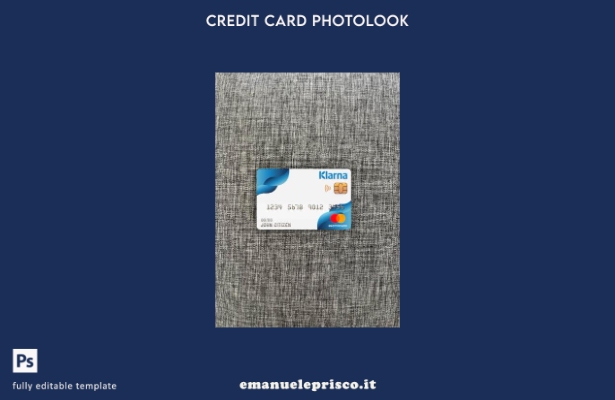 stile verificato modello frontale Finlandia Klarna bank mastercard photolook